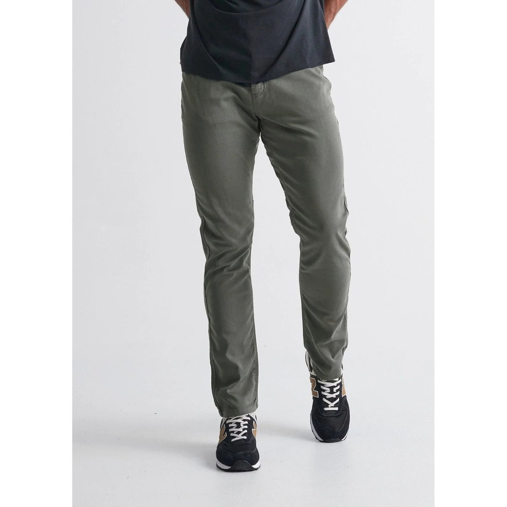 DUER No Sweat N2X Relaxed Taper Pants Light Grey Men 34x30 34x29 Gusset Stretch